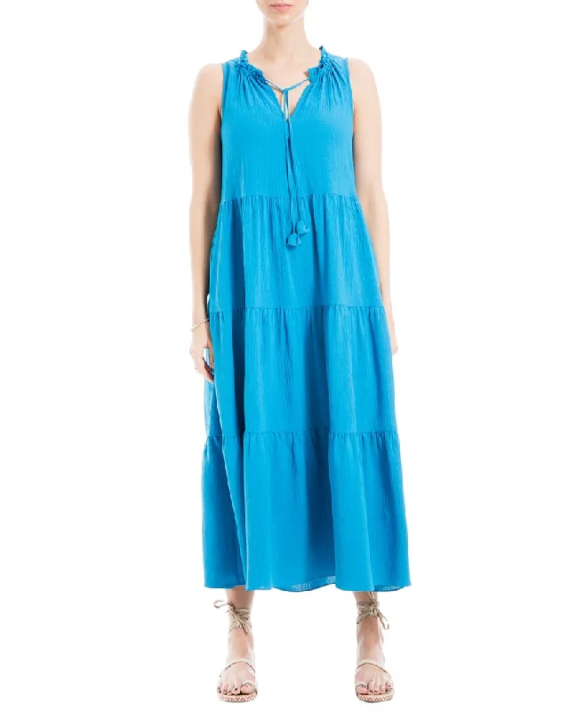 Casual Fashion Max Studio Sleeveless Tiered Maxi Dress