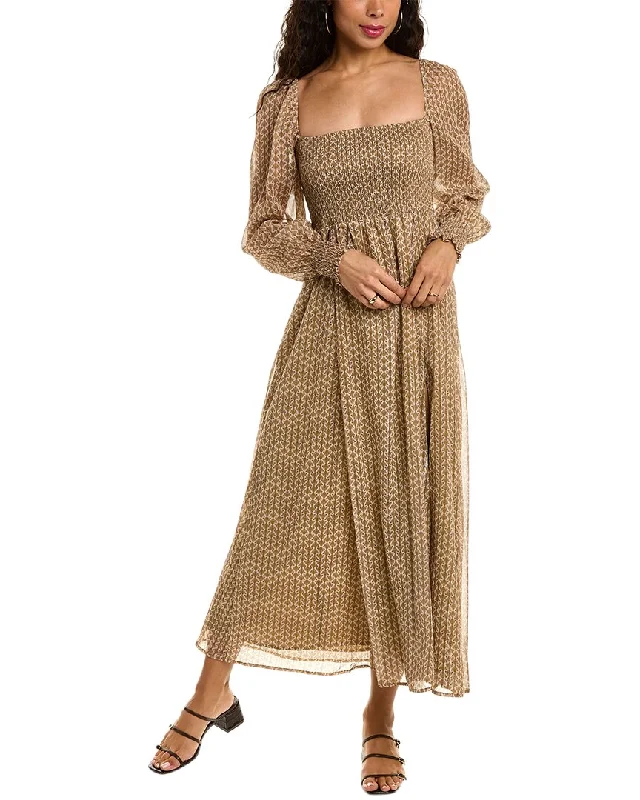 Plus Size Women's Fashion and Clothing O.P.T. Classic Smocked Maxi Dress
