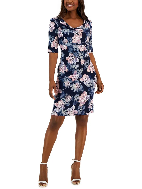 Women's Clothing With Trendy Designs Womens Party Floral Print Sheath Dress