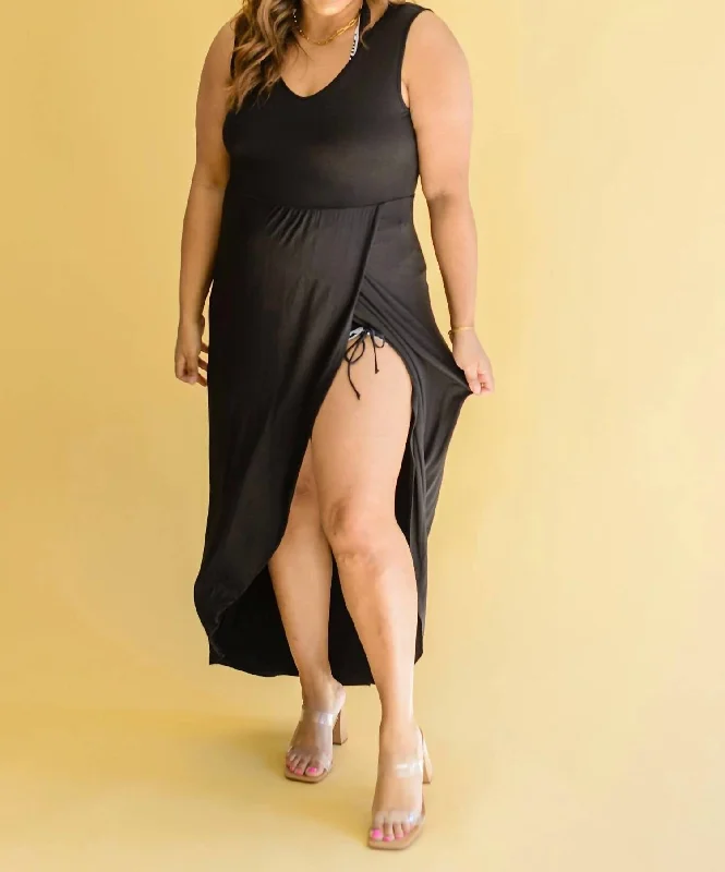 Affordable Fashion for Women As It Was Tulip Skirt Maxi Dress In Black