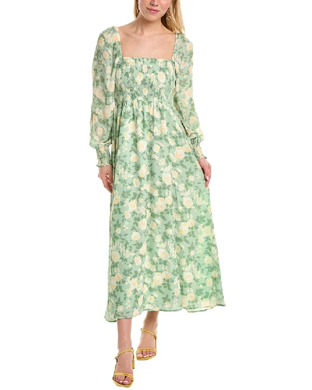 Flash Sale Online O.P.T. Classic Smocked Maxi Dress