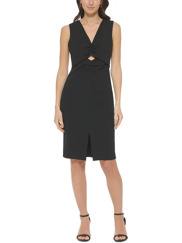 Online Boutique Clothing Womens Cut-Out Ruching Sheath Dress