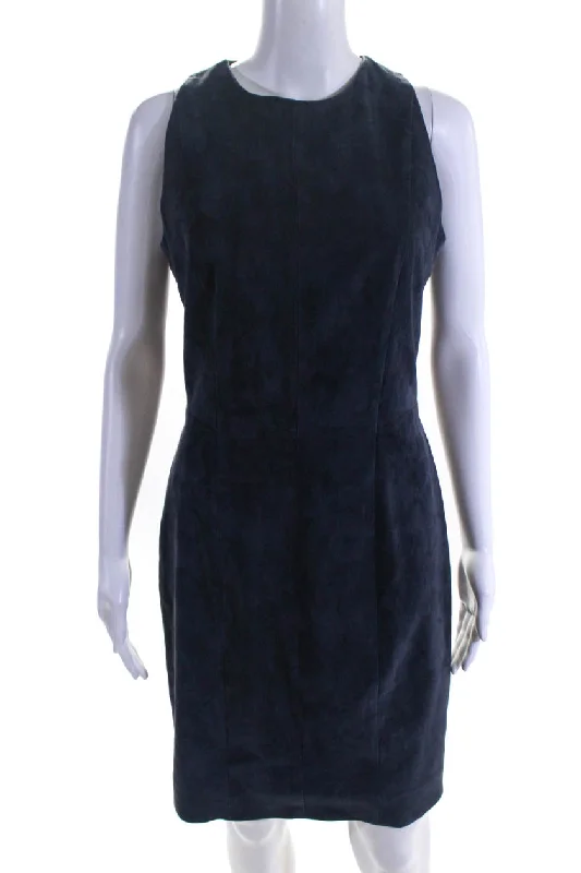 Shop Ladies Clothes Sharis Place Womens Lexwe Sleeveless Suede Sheath Dress Navy Blue Shop Ladies Clothes Sharis Place Womens Lexwe Sleeveless Suede Sheath Dress Navy Blue