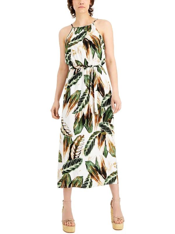 Elegant Women's Clothing Online Petites Womens Printed Long Maxi Dress