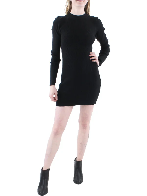 Women's Formal Event Outfit Womens Tie Waist Crewneck Maxi Dress