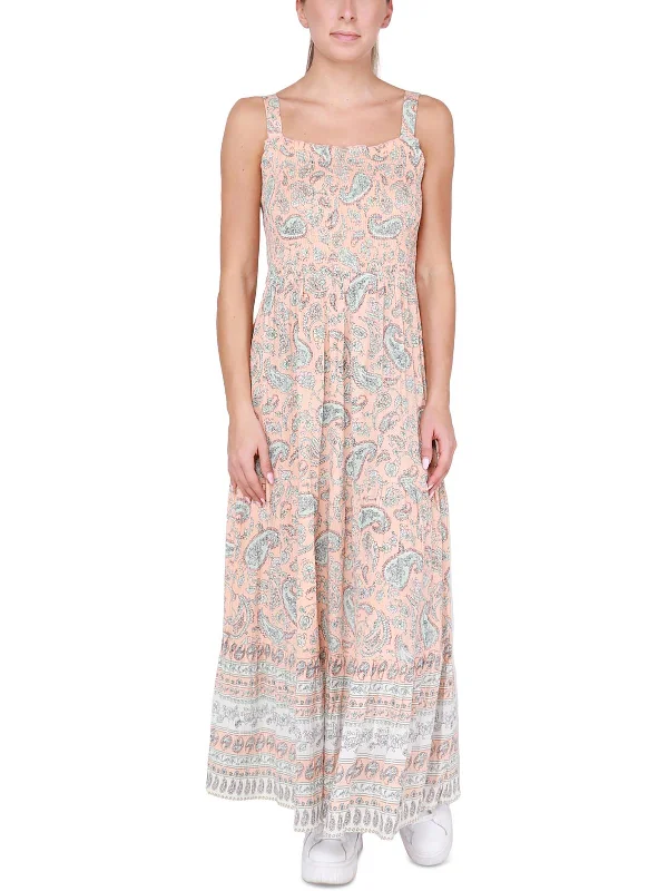 Fashionable Women's Clothes Womens Paisley Rayon Maxi Dress