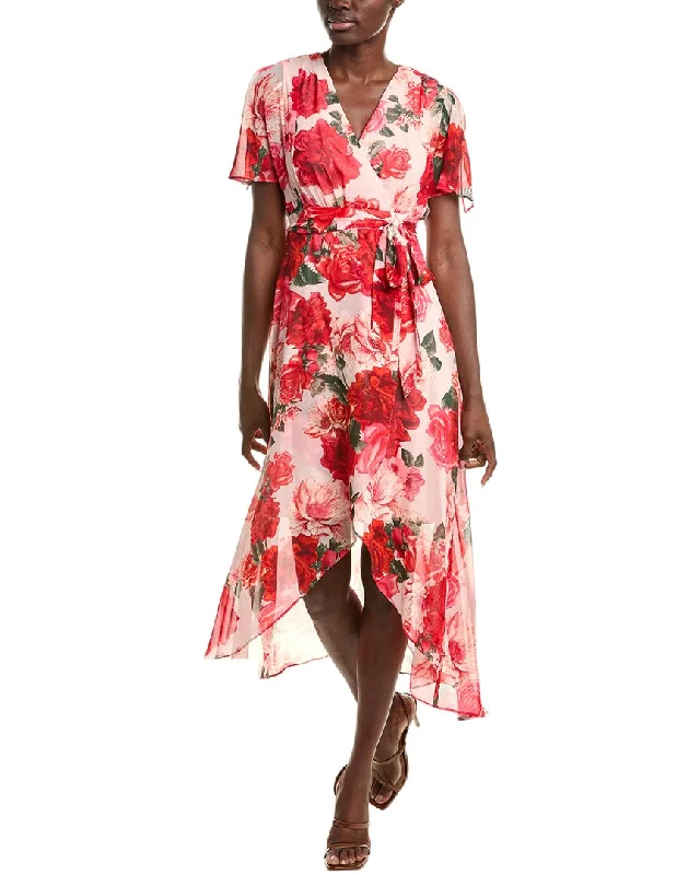 Women's Elegant Clothes Eliza J Printed Chiffon Maxi Dress