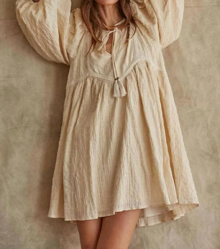 Exclusive Women's Fashion Collection Whisper Gauze Dress In Ivory