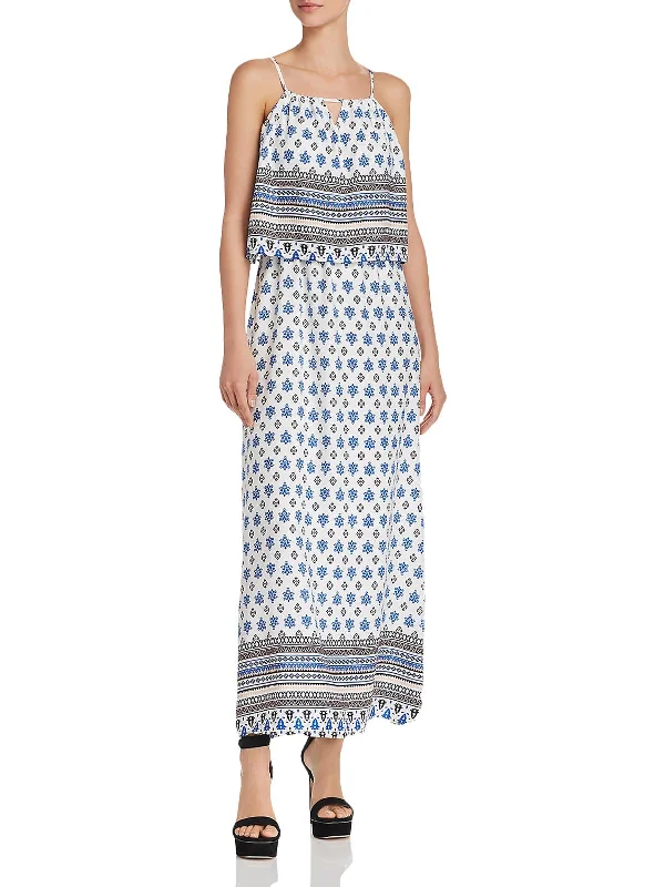 Fashion-forward Women's Clothing Womens Off-The-Shoulder Printed Maxi Dress