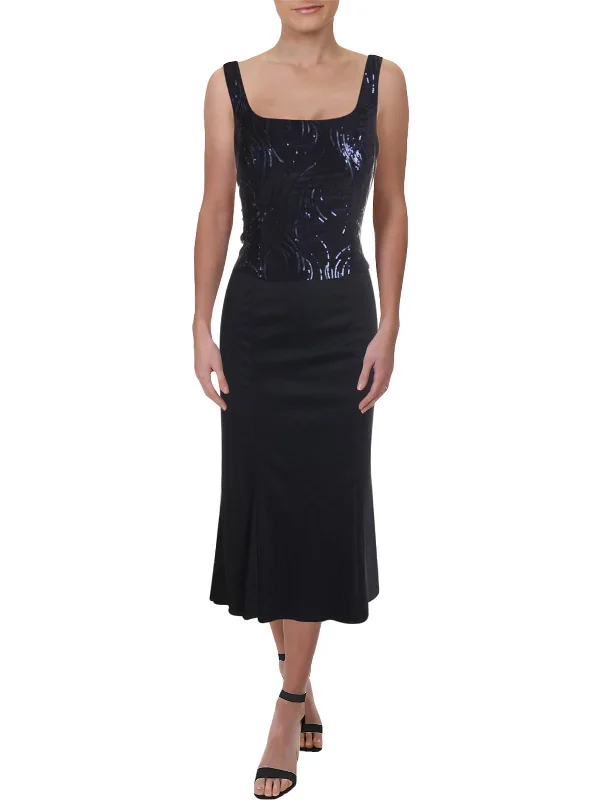 Women's Evening Wear Outfit Womens Sequined Sleeveless Cocktail Dress