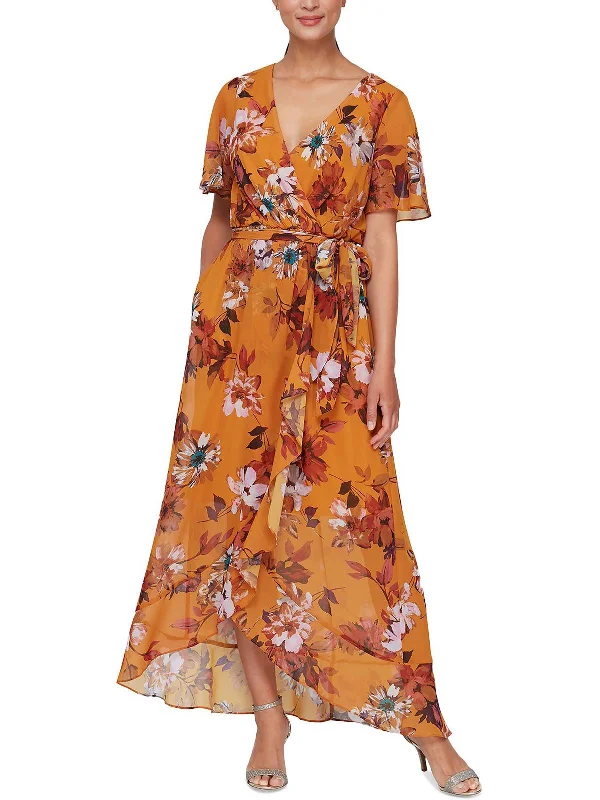 High-Quality Women's Fashion Dresses Womens Floral Long Maxi Dress