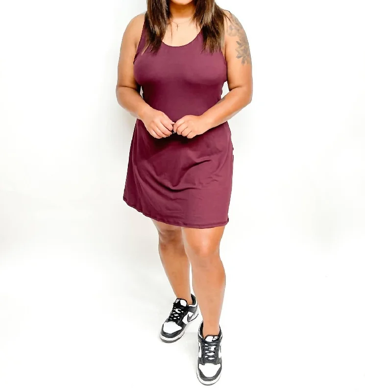 Women's Plus-Size Outfit Your Favorite Romper Dress In Cassis