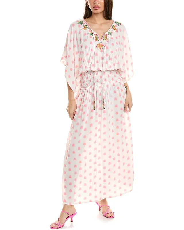 Women's Seasonal Wardrobe Clothing SKEMO Embroidered Maxi Dress