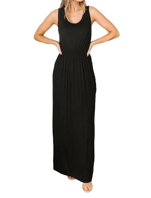 Plus Size Women's Fashion and Clothing Summer Days Maxi Dress In Black