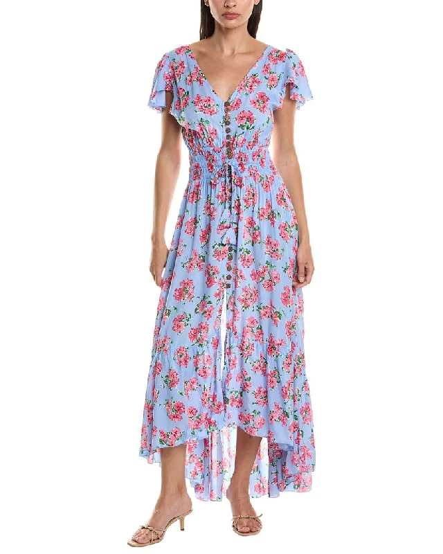 Women's Floral Print Outfit Tiare Hawaii Moon Maxi Dress