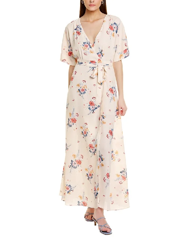 Fashion Forward Socialite Kimono Wrap Maxi Dress
