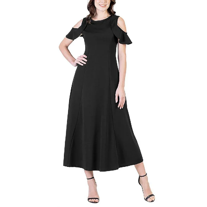Charming Women's Clothes For Special Events Plus Womens Maxi Cold Shoulder Maxi Dress