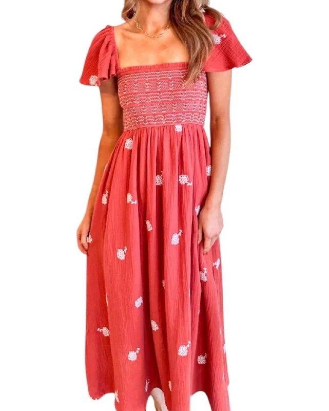 Designer Women's Fashion Online Marigold Maxi Dress In Orange