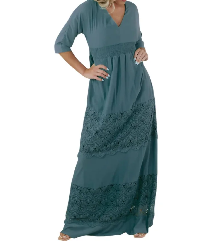 Women's Romantic Outfit Something Timeless Maxi Dress In Green