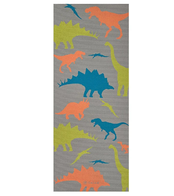 Gaiam Dino Zone Kids Yoga Mat 60" 4mm Thick