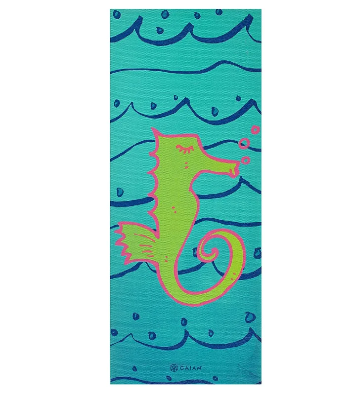 Gaiam Kids Seahorse Yoga Mat 60" 4mm Thick