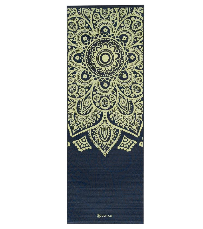 Gaiam Sundial Layers Printed Yoga Mat 68" 6mm Extra Thick