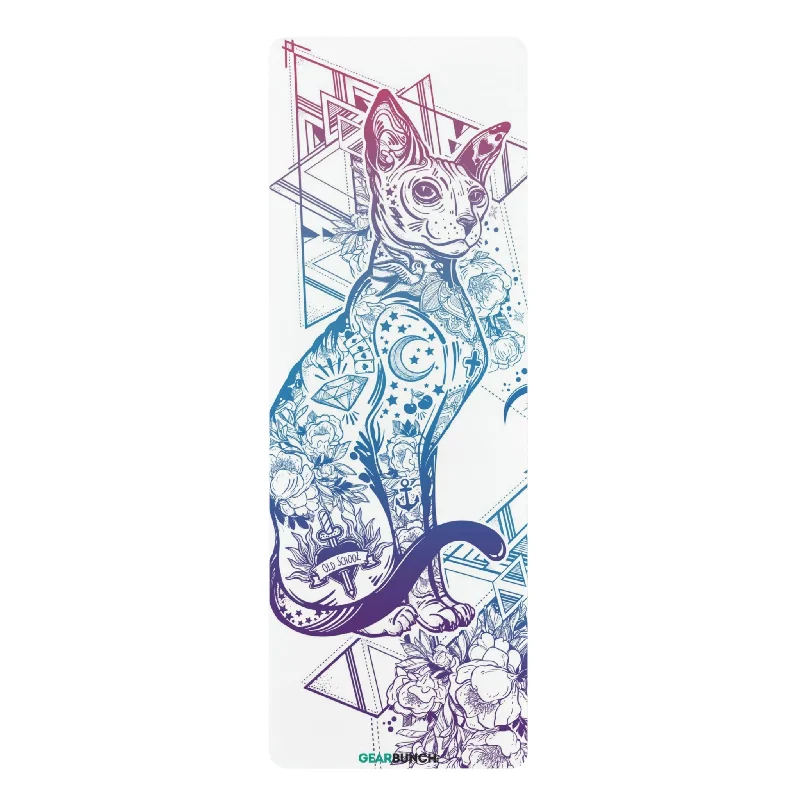 Transform Your Flow With Affordable Yoga Essentials GearBunch Bright White Cat Yoga Mat Transform Your Flow With Affordable Yoga Essentials GearBunch Bright White Cat Yoga Mat