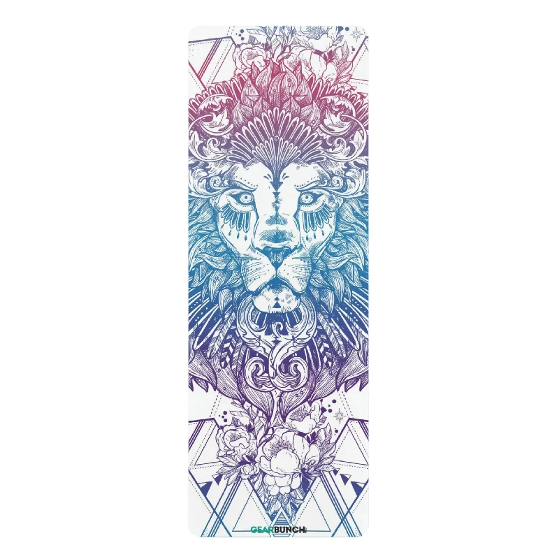 Perfect Support, Perfect Price On Yoga Props GearBunch Bright White Lion Yoga Mat