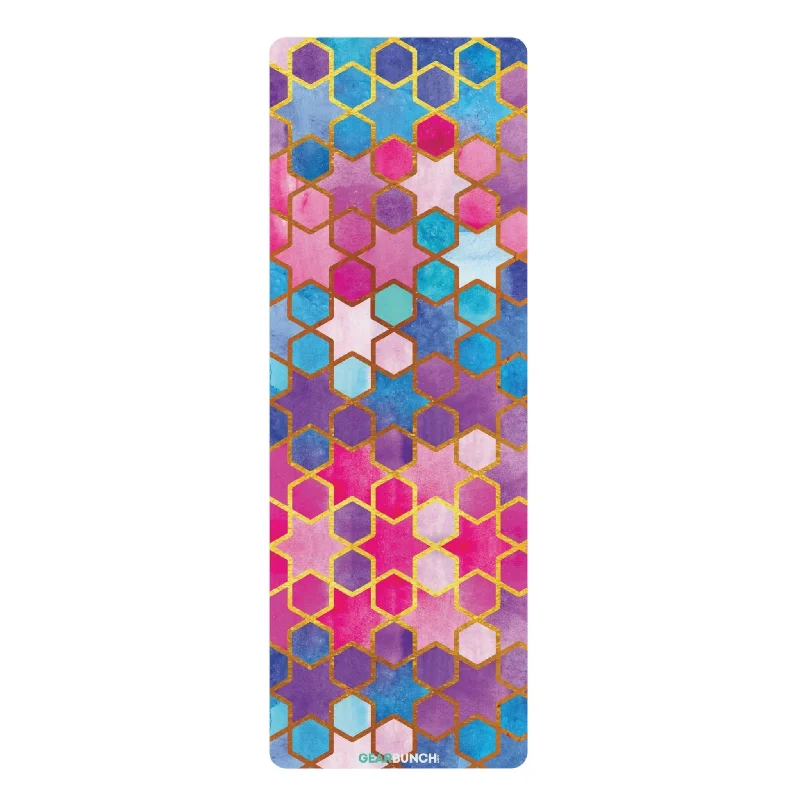 Strengthen Your Practice, Lower Your Costs GearBunch Colorful Arabic Yoga Mat