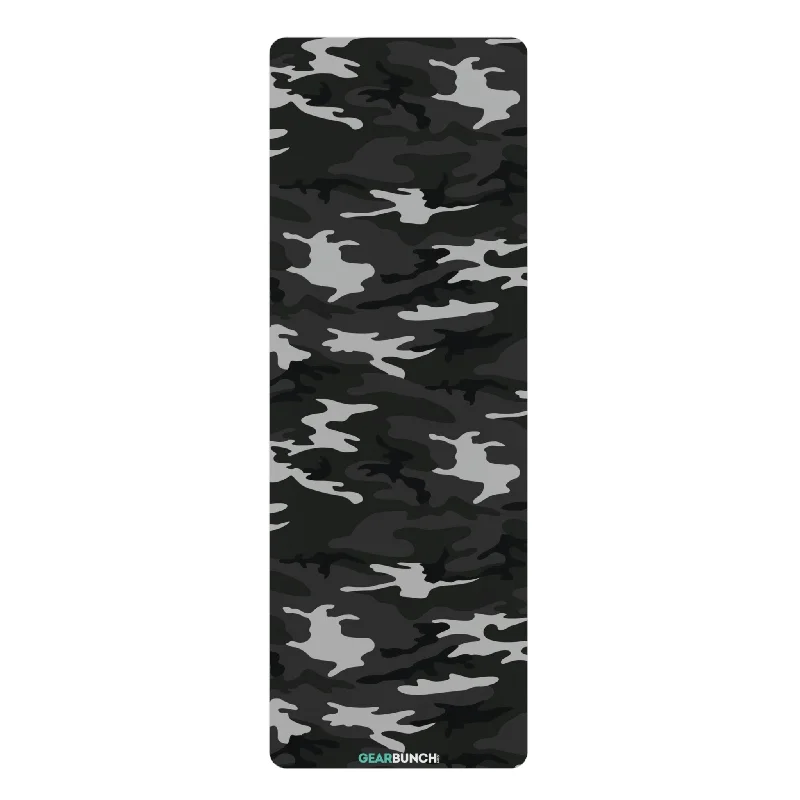 Ground Yourself With Discounted Yoga Mats GearBunch Dark Gray Camo Yoga Mat