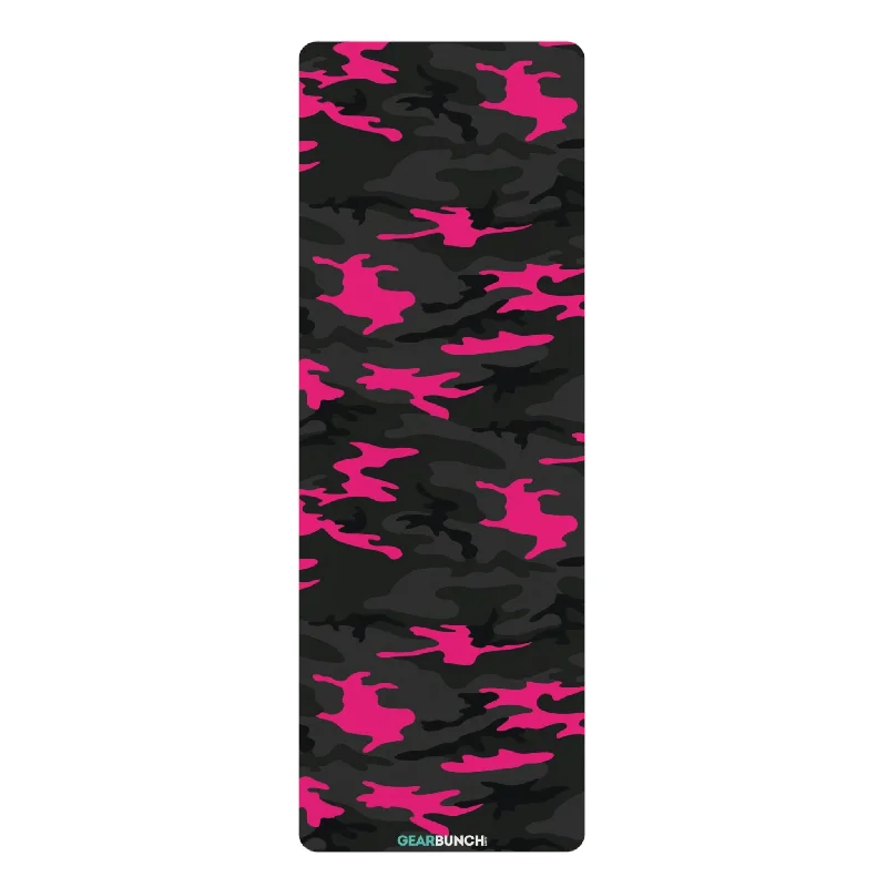 The Perfect Support For Every Pose At Special Prices GearBunch Dark Pink Camo Yoga Mat The Perfect Support For Every Pose At Special Prices GearBunch Dark Pink Camo Yoga Mat