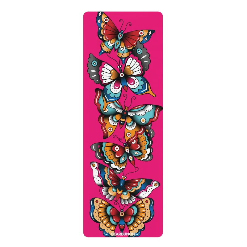 The Best Yoga Props At The Best Prices GearBunch Day of the Dead - Butterflies Yoga Mat The Best Yoga Props At The Best Prices GearBunch Day of the Dead - Butterflies Yoga Mat