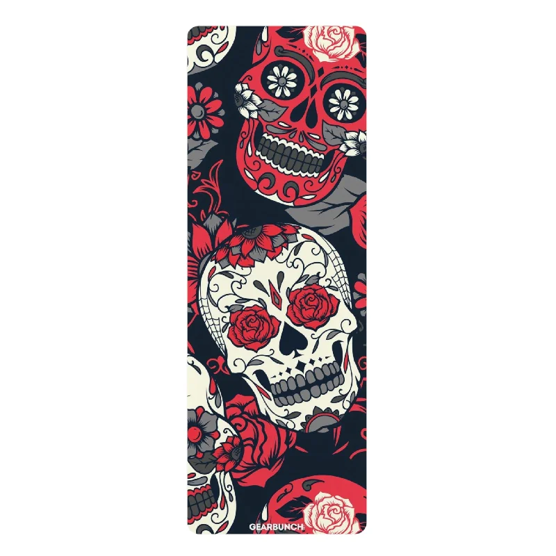Deepen Your Practice With Budget-Friendly Accessories GearBunch Pink Sugar Skull Yoga Mat Deepen Your Practice With Budget-Friendly Accessories GearBunch Pink Sugar Skull Yoga Mat