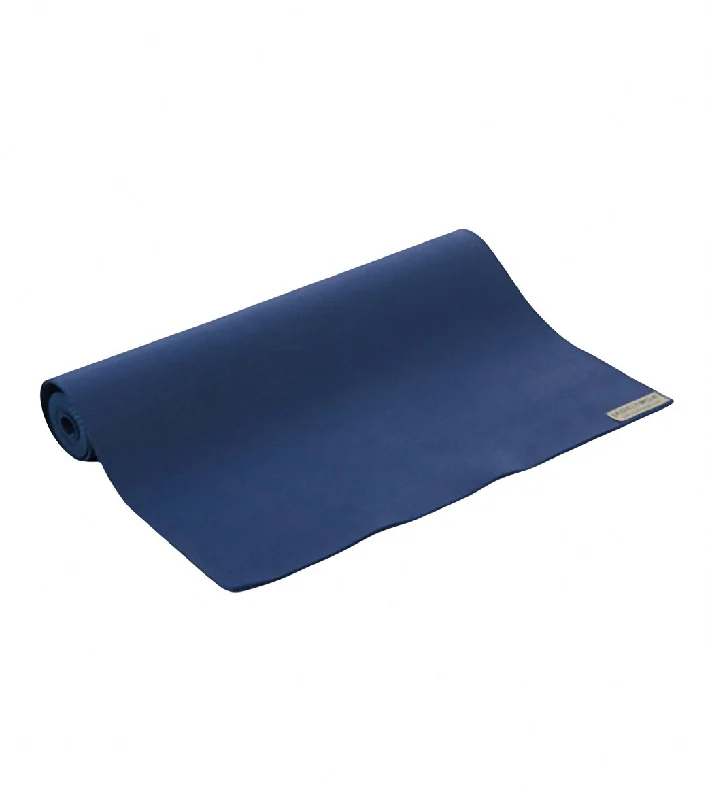 Jade Yoga Travel Long Natural Rubber Yoga Mat 74" 3mm Midnight Blue