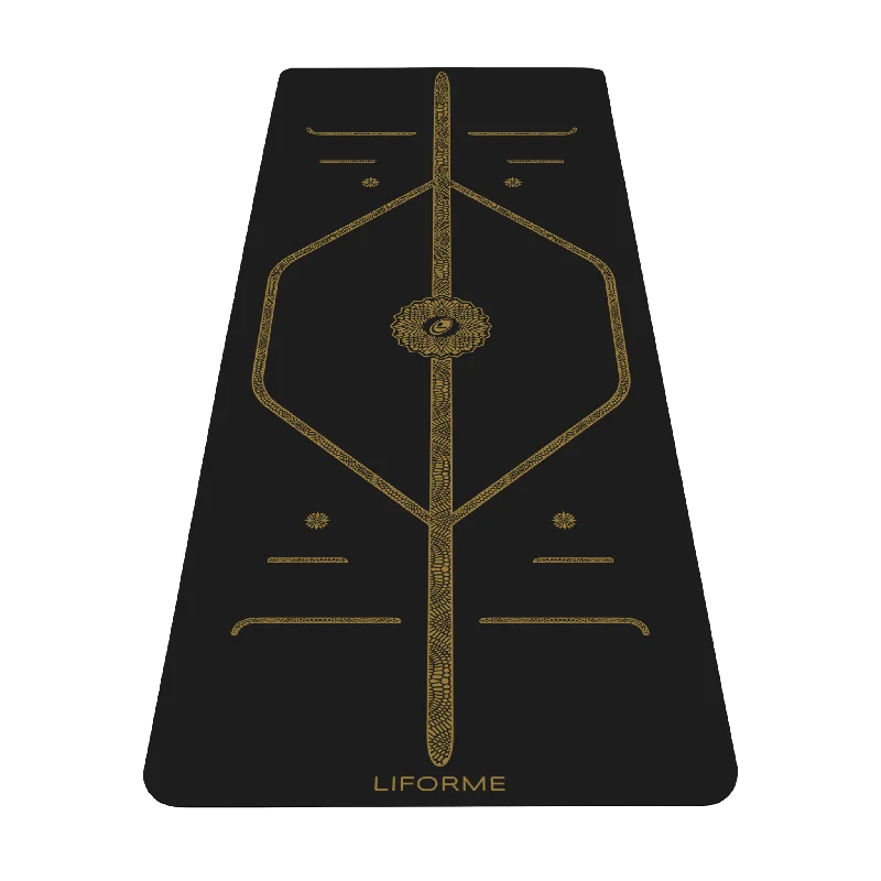 Lightweight, Durable Yoga Accessories At Lower Prices Liforme Black & Gold Yoga Mat Lightweight, Durable Yoga Accessories At Lower Prices Liforme Black & Gold Yoga Mat
