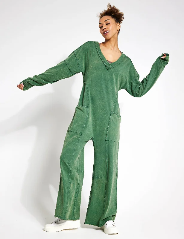 Stretch Your Limits, Not Your Wallet Hot Shot Runner One-Piece - Smoked Pine
