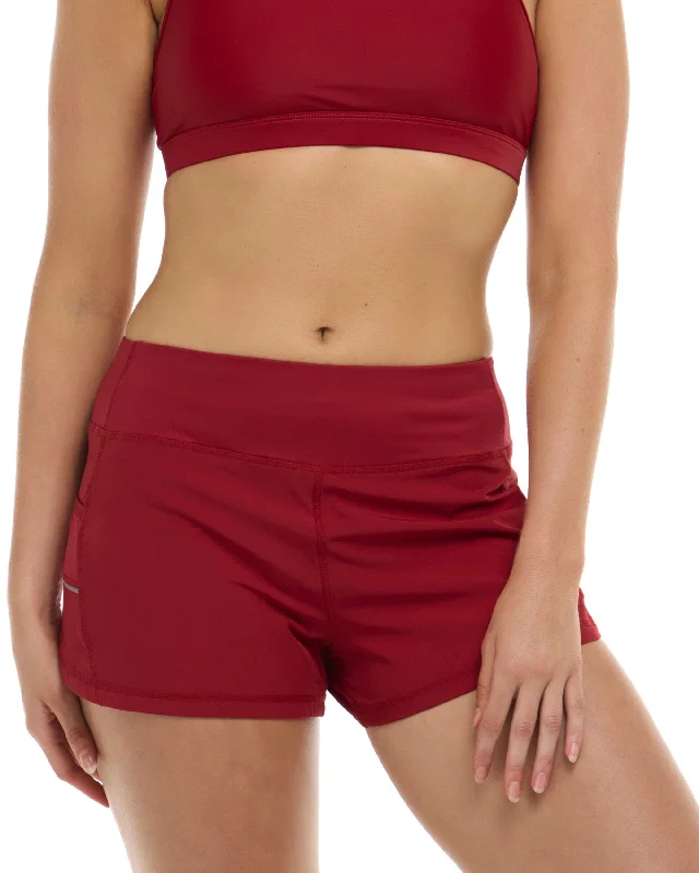 Premium Yoga Wear At Special Discounts Smoothies Equalizer Cross-Over Sports Bra - Cranberry