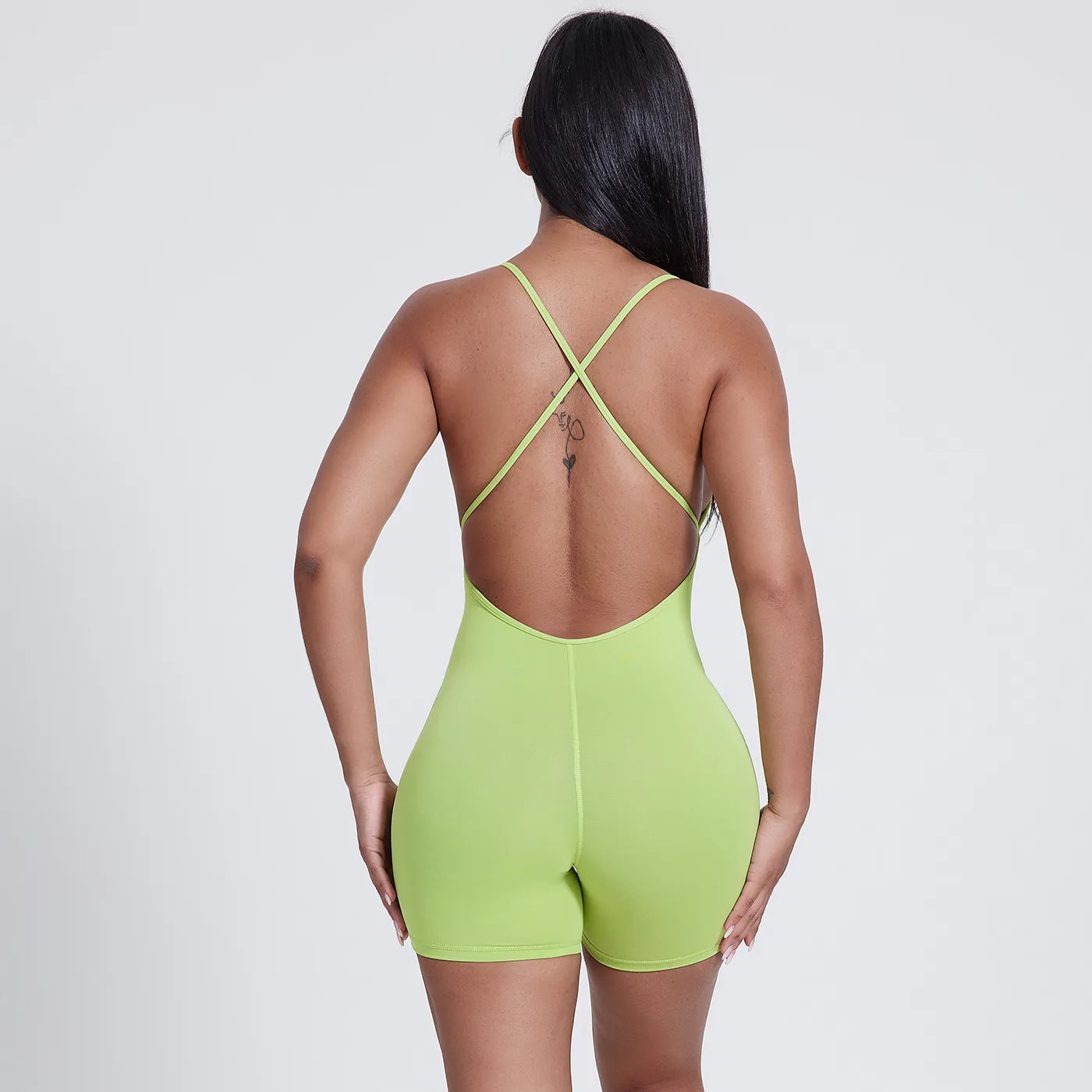 The Best Styles At The Best Prices SPARK Backless Short Jumpsuit LQ5036