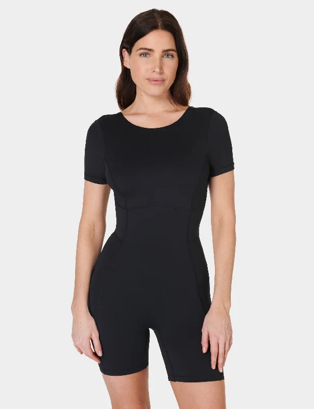 Premium Yoga Wear At Special Discounts All Day T-Shirt Bodysuit - Black