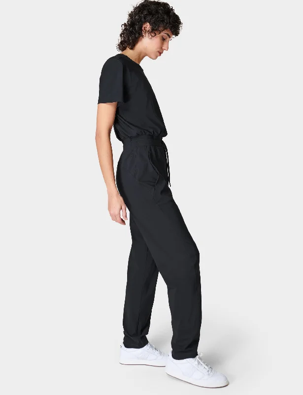 Soft, Stretchy, And Super Affordable Yoga Wear Explorer Jumpsuit - Black