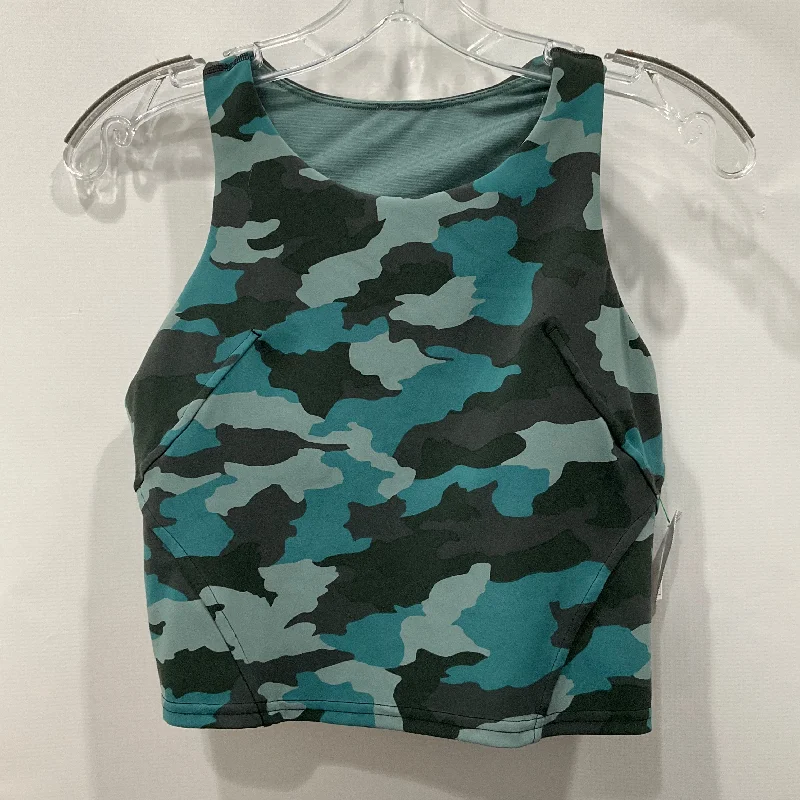 Athletic Tank Top By Lululemon In Camouflage Print, Size: 8