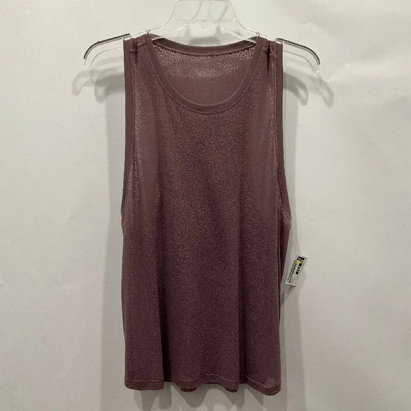 Athletic Tank Top By Lululemon In Purple, Size: 12