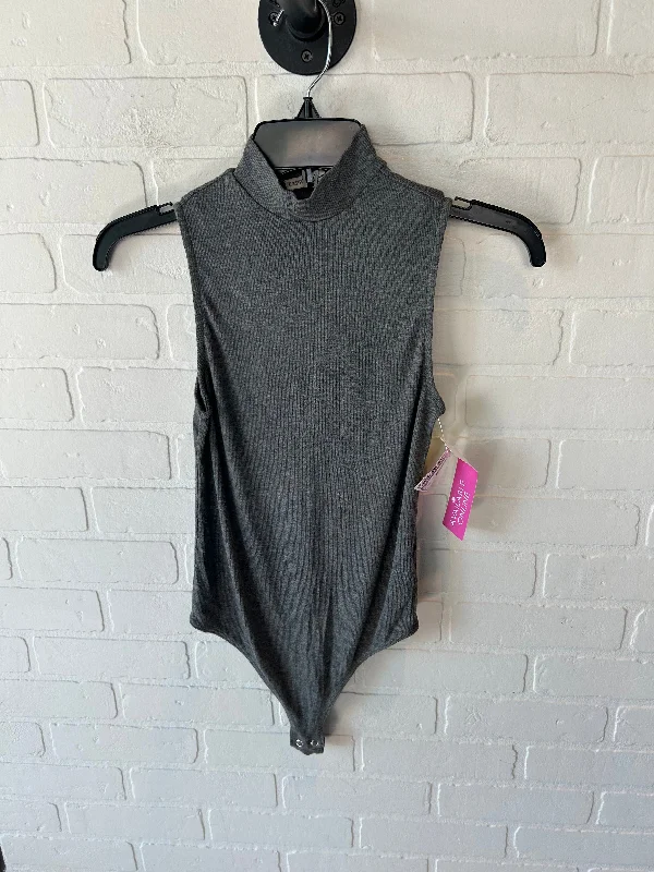 Bodysuit By Express In Grey, Size: Xs