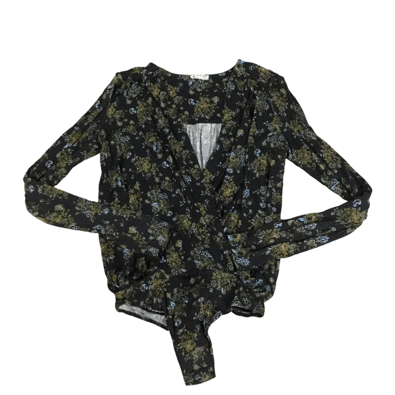 Bodysuit By Free People In Floral Print, Size: Xs