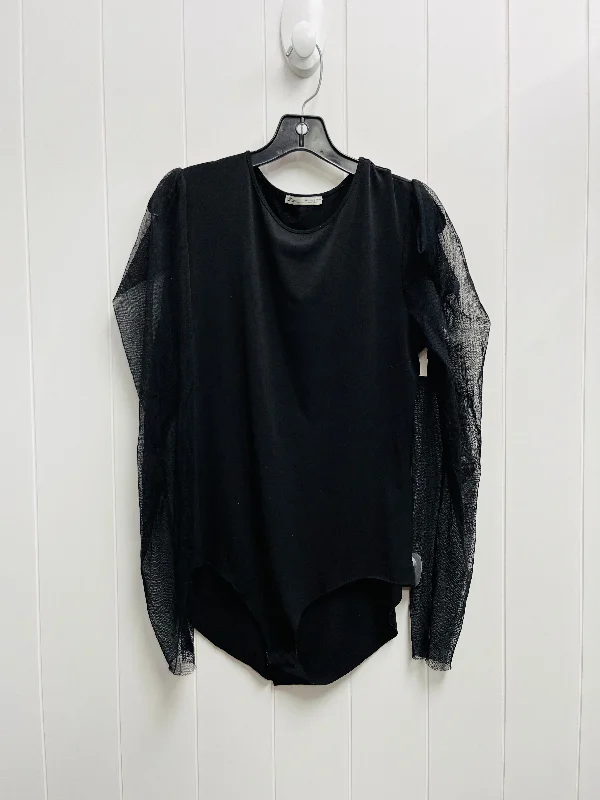 Bodysuit By Zara In Black, Size: L