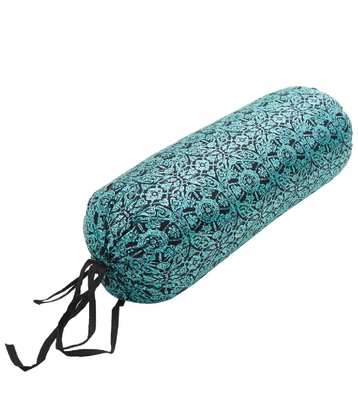 Bring Balance To Your Practice And Budget Hugger Mugger Silk Yoga Neck Pillow Boho Teal Bring Balance To Your Practice And Budget Hugger Mugger Silk Yoga Neck Pillow Boho Teal