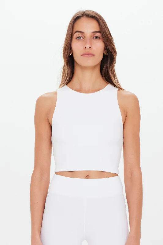 The Best Styles At The Best Prices Jacinta Crop Tank - White