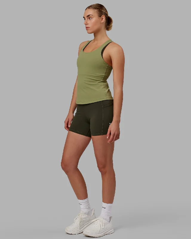 Embrace Comfort With Yoga Wear On Sale Lift Performance Tank - Moss Stone