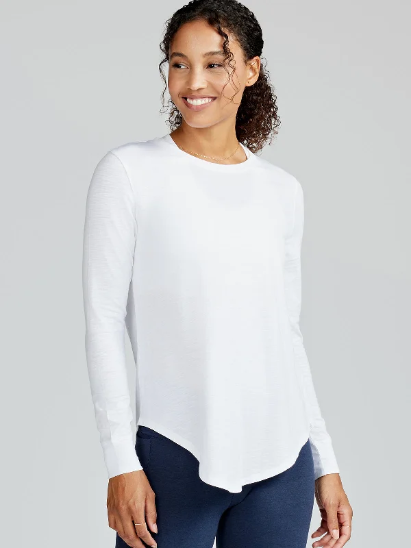 Trendy Yoga Outfits At Budget-Friendly Prices Longline Long Sleeve T-Shirt