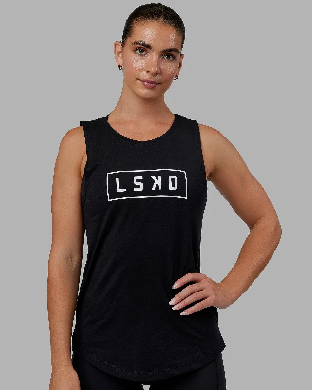 Your Yoga Wardrobe, Upgraded For Less Luna Tank - Black-White